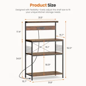 31.5" Kitchen Bakers Rack