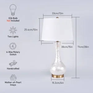 Table Lamp Opal Glass Lampshade