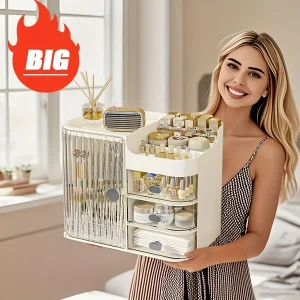 Cosmetic Storage with 3 Drawers