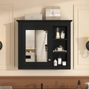 Bathroom wall cabinet with mirror